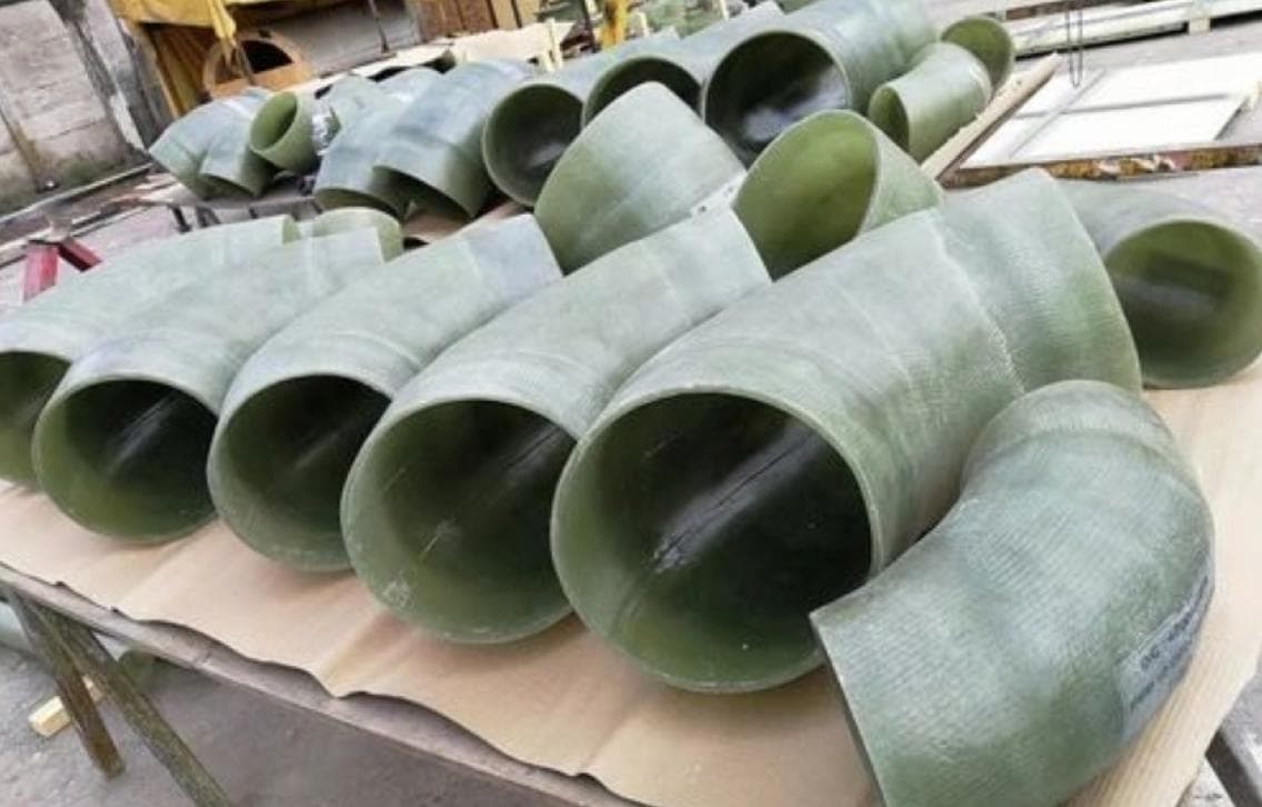 Fabricated FRP elbows, reducers and pipe fittings